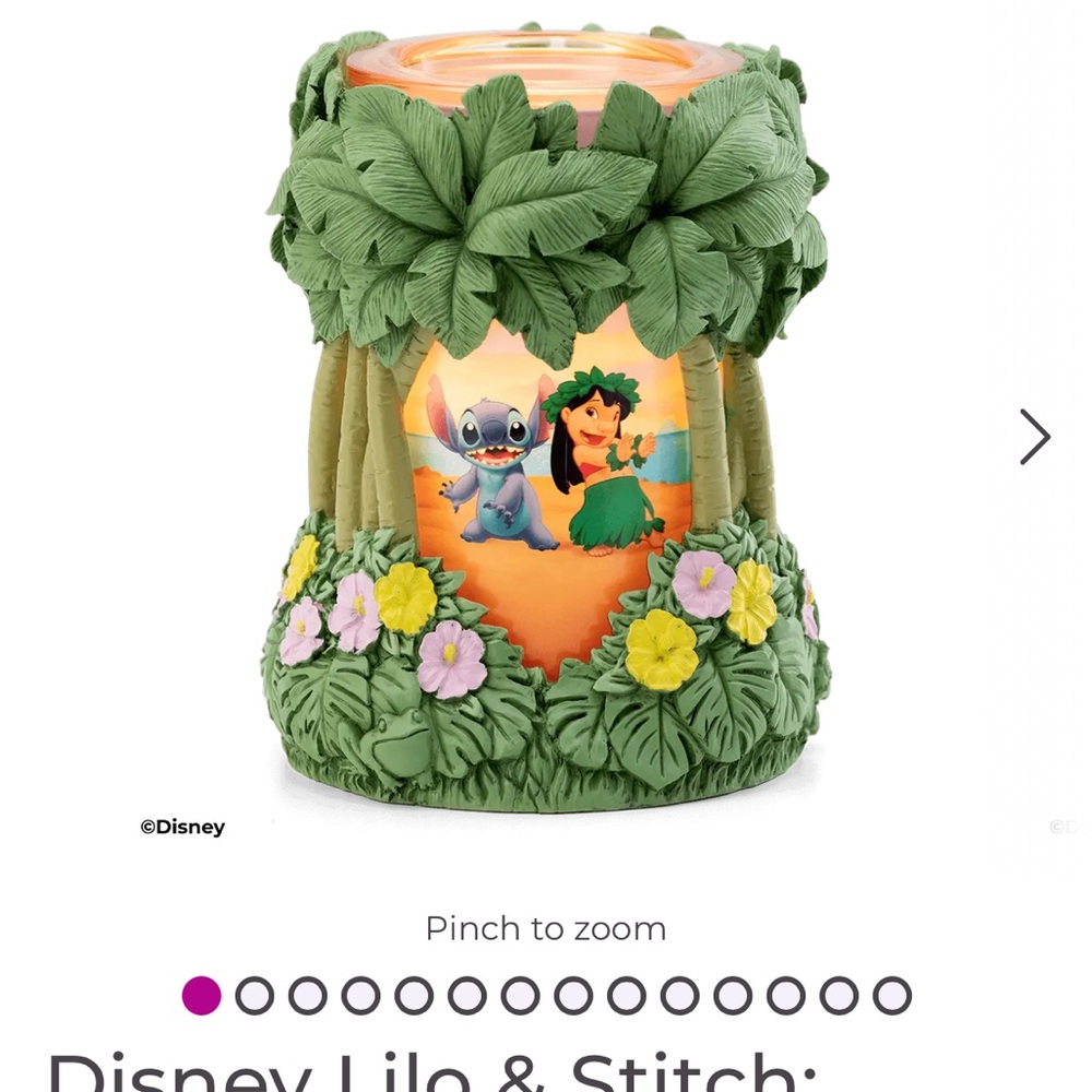 Disney Green and Yellow Candle Holders Accents